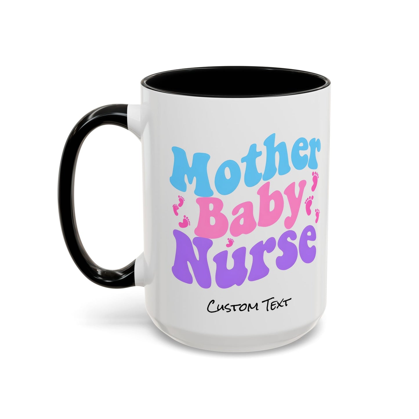 Retro Mother Baby Nurse Coffee Mug, Nurse Practitioner Gift, Labor and Delivery Nurse, Postpartum Gift, Nursery Nurse Cup