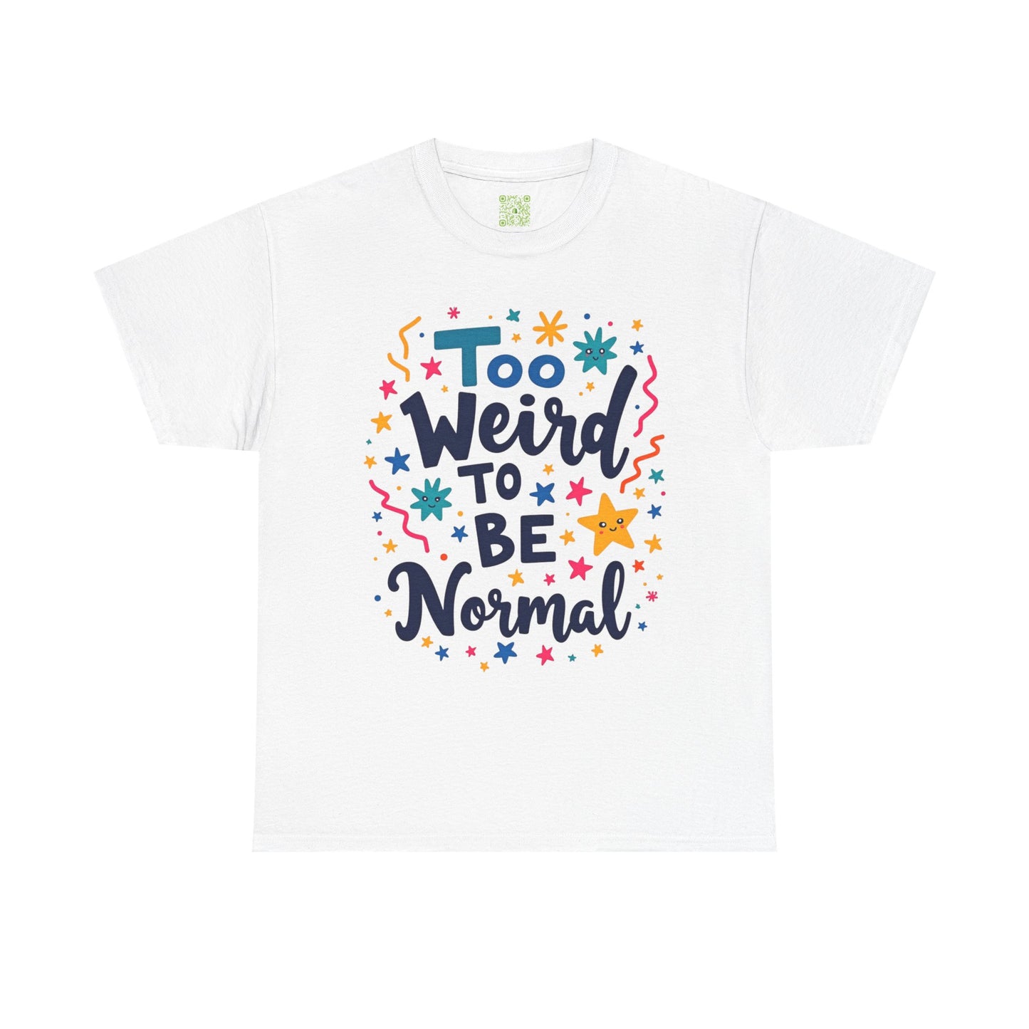 Enneagram 4 Too Weird to be Normal Tee, Unisex Cotton Tshirt, Enneagram Apparel, Statement Graphic Tee, Enneagram Merch