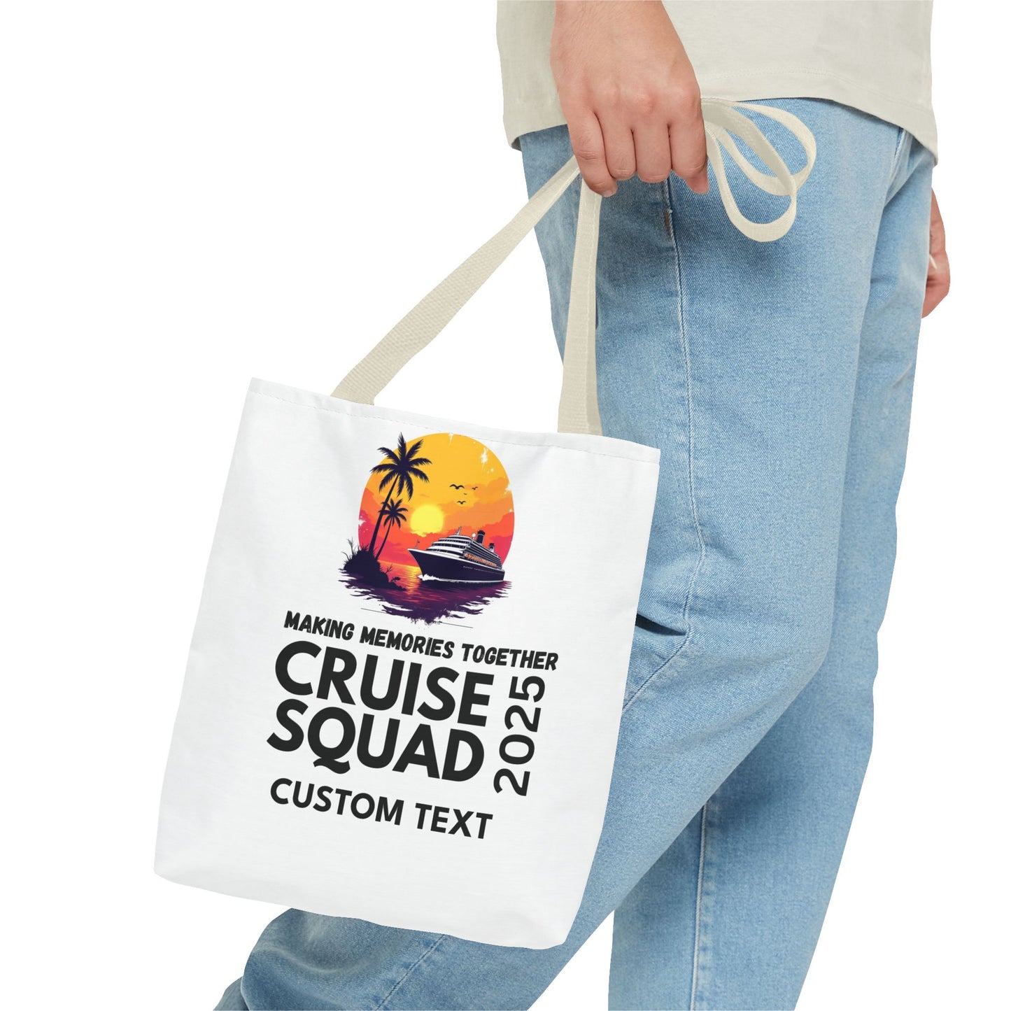 Personalized Cruise Squad Tote Bag, Family Cruise 2025, Matching Tote Bag, Vacation Tote, Family Vacation 2025, Cruise Bag