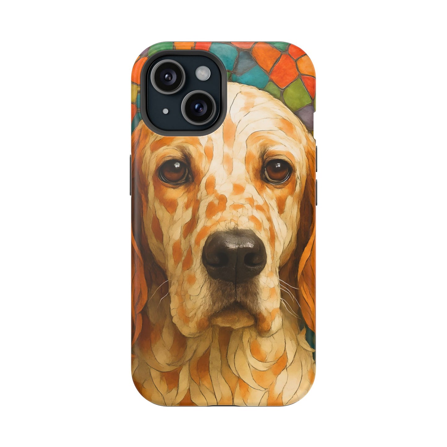 English Setter Mosaic Phone Case, Irish Setter, Dog Phone Case, iPhone Dog Case, Dog iPhone Case, Dog Lover Gift