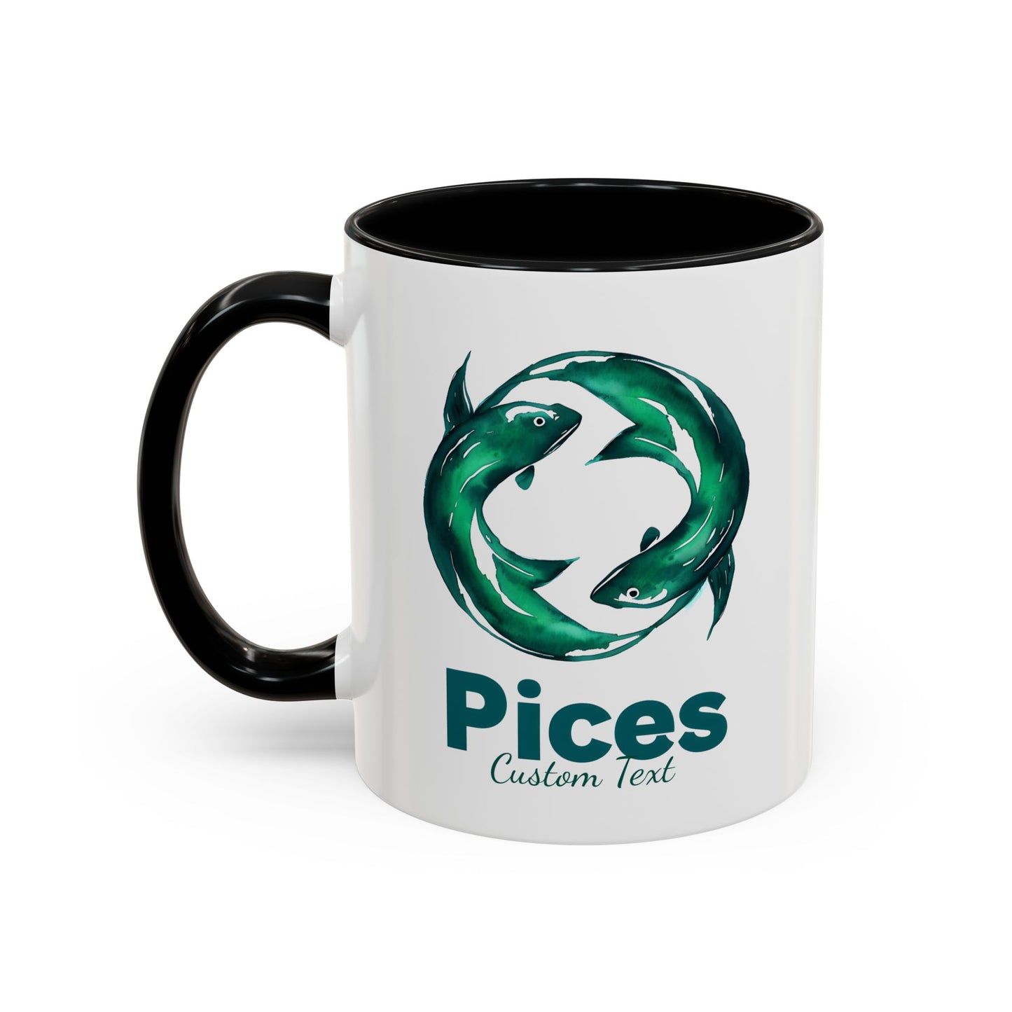 Personalized Pisces Accent Coffee Mug, Zodiac Mug, Astrology Mug, Zodiac Sign Mug, Custom Zodiac Gift, Pisces Birthday Gift