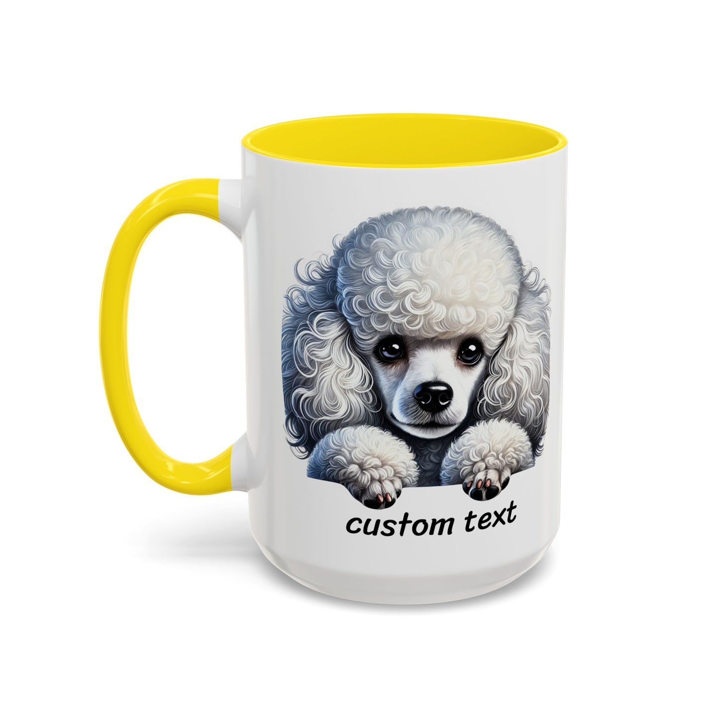 Funny Dog Lover Poodle Accent Mug - "Dog is Friendly, I am Not"