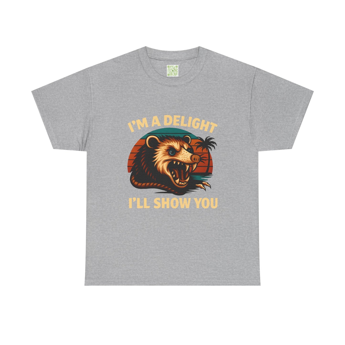 Angry Opossum Shirt, "I’m a Delight, I’ll Show You", Funny Opossum, Opossum Lover Shirt, Graphic Tee, Top Selling T-Shirts