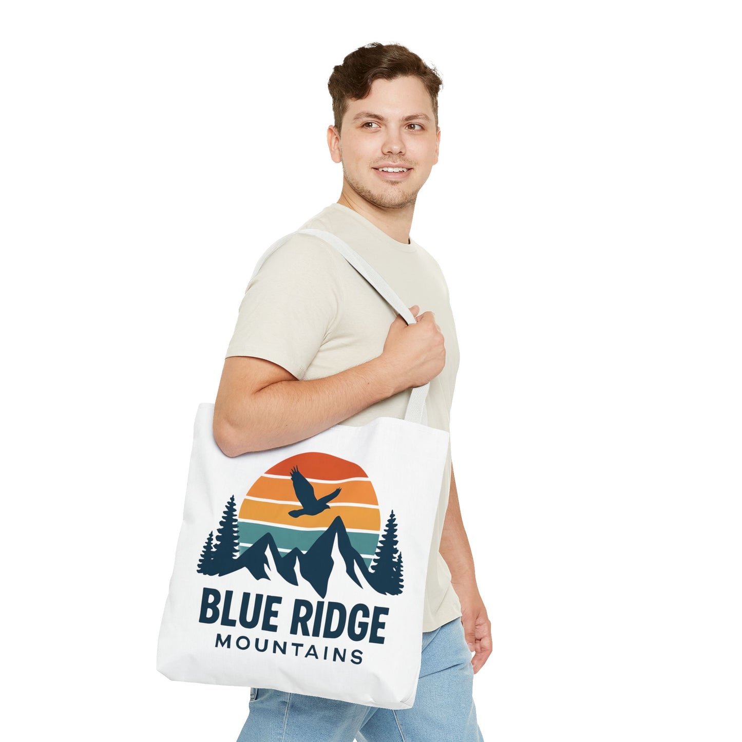 Blue Ridge Mountains Tote, Blue Ridge Parkway Bag, Appalachian Trail Tote, Smokey Mountains Gift, North Carolina Gift