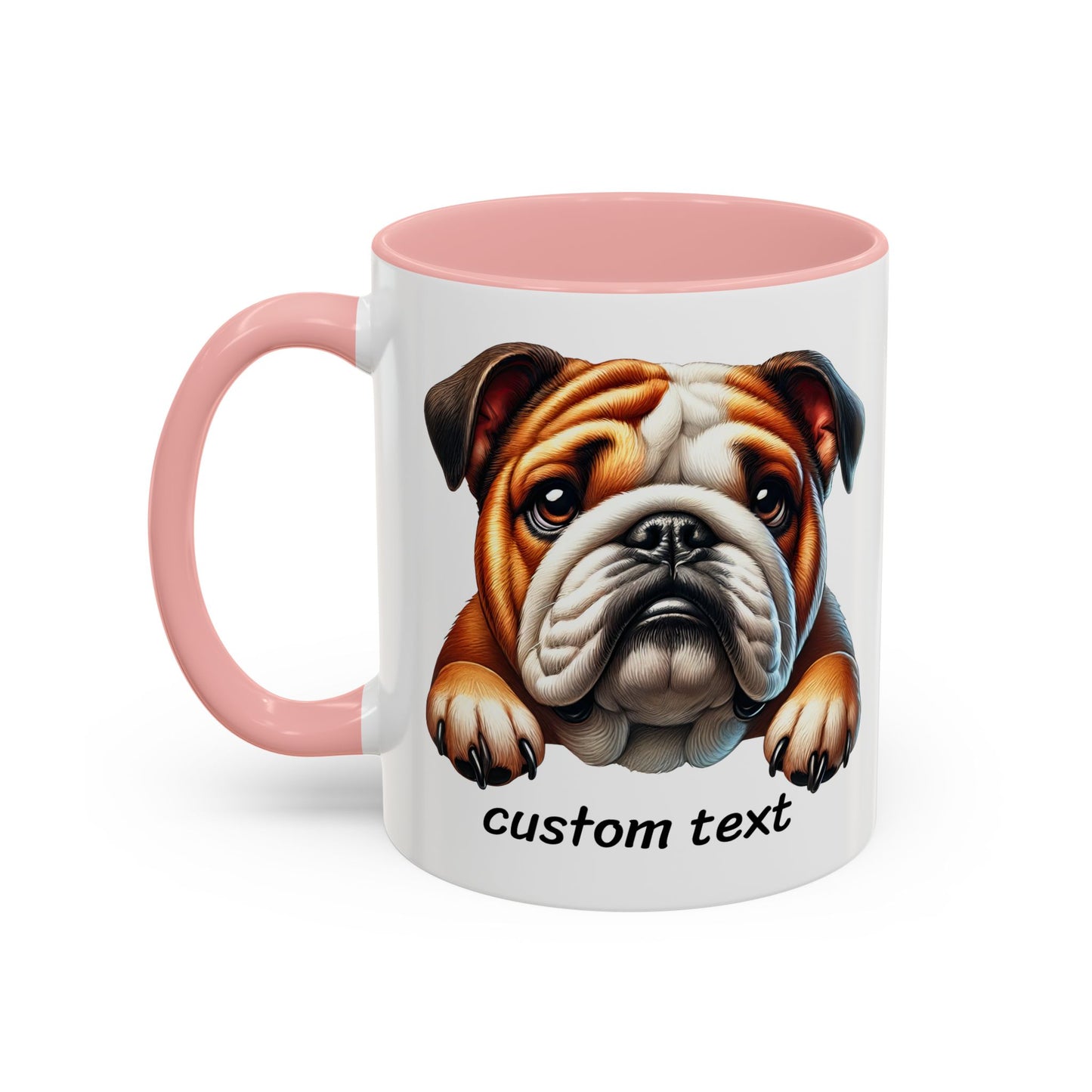 Funny Dog Lover English Bulldog Accent Mug - "Dog is Friendly, I am Not"