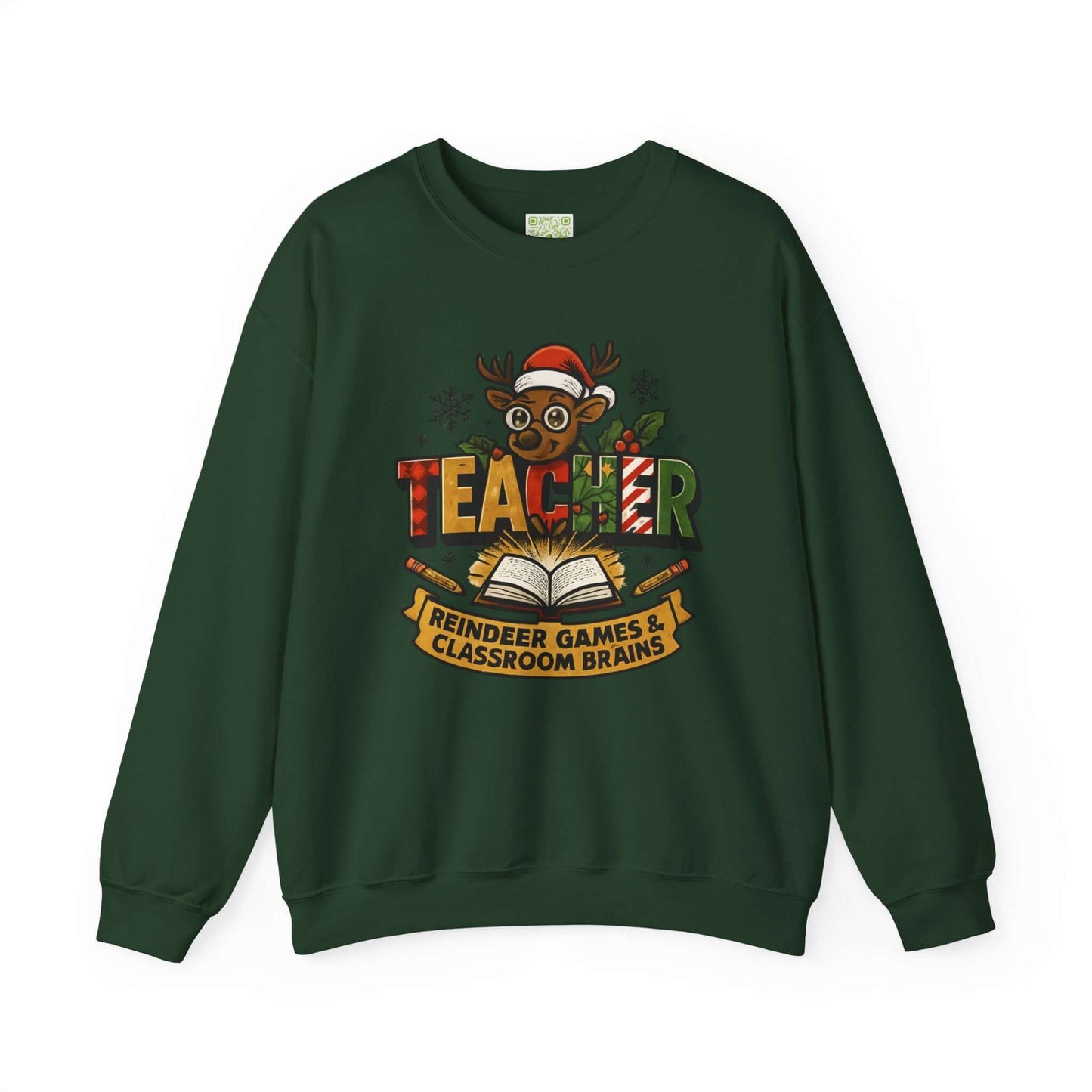Reindeer Games Teacher Sweatshirt, Best Teacher Ever, Holiday Teacher, Teacher Xmas Gift, Santa's Favorite, Custom Name