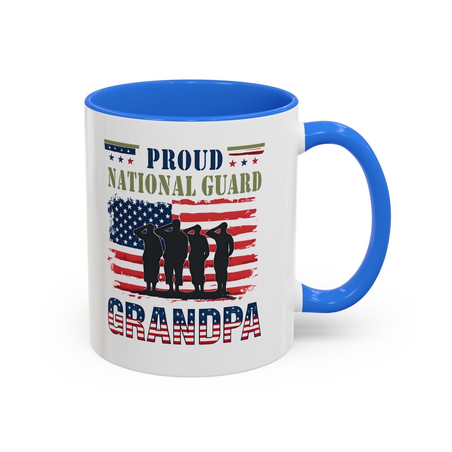 National Guard, Proud Grandpa Coffee Mug, Veteran Appreciation, Gift for Heroes, Military Family Gift