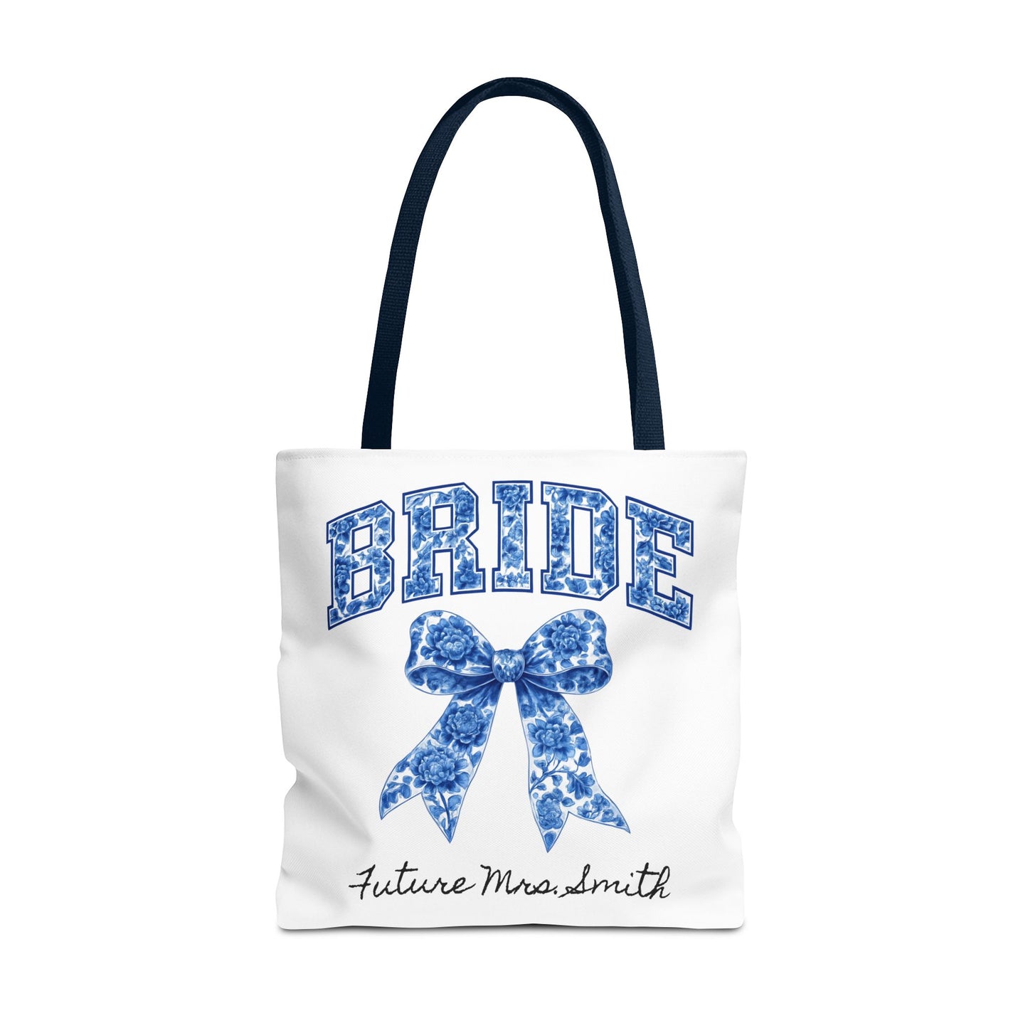 Bridal Tote Bag, Future Mrs. Smith Gift, Wedding Planning, Bride-to-Be Accessory, Personalized Bridal Shower Favor
