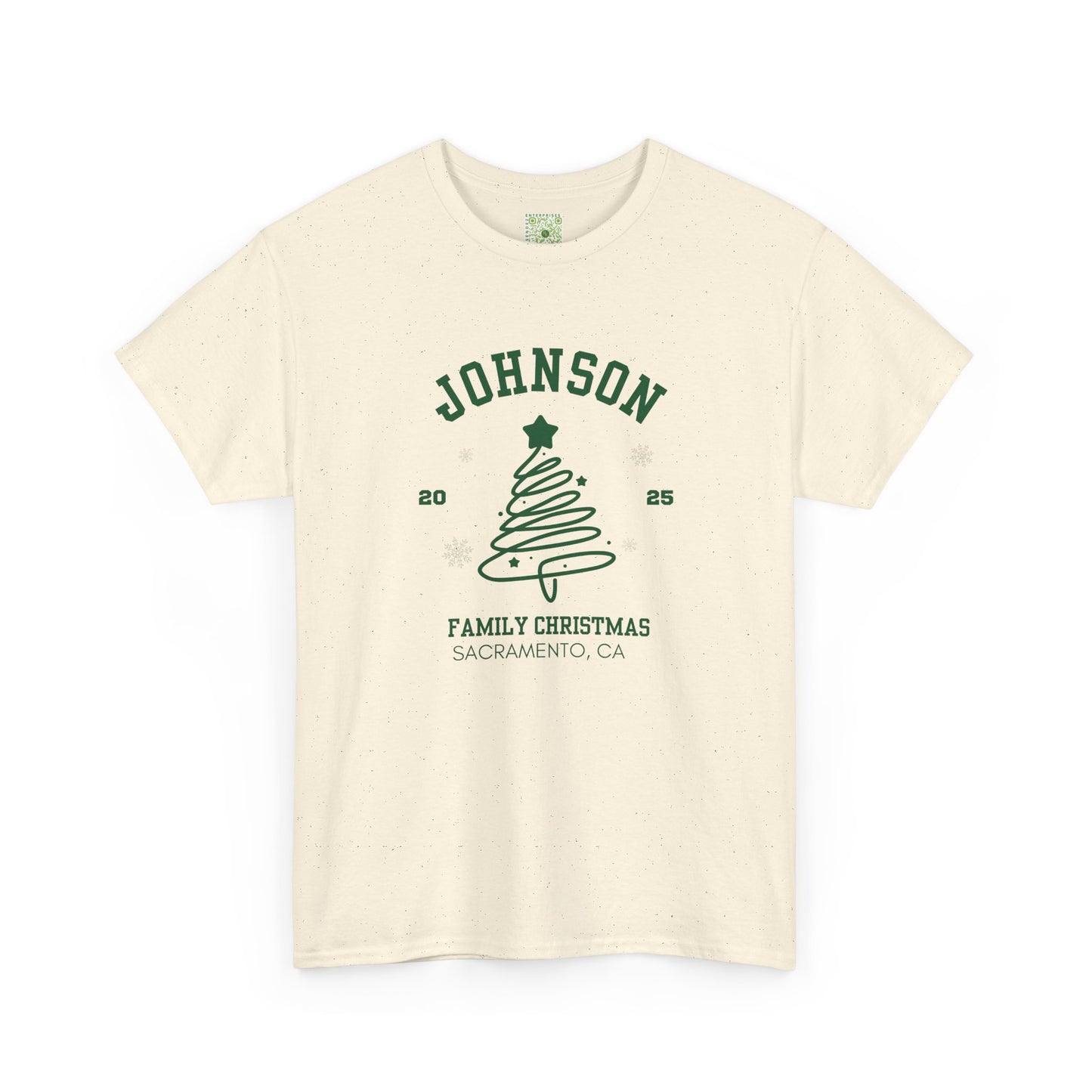 Christmas Shirt, Family Christmas Shirt 2025, Custom Holiday Tree Tee, Matching Family Vacation T-Shirt