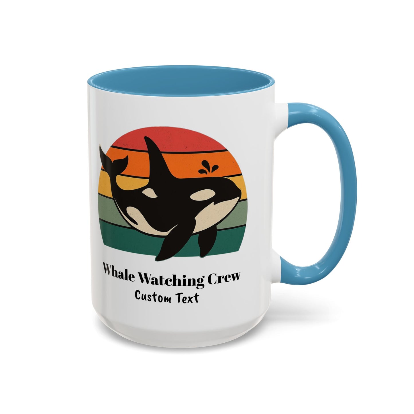 Personalized Orca Whale Coffee Mug, Whale Watching Mug, Whale Gifts, Alaskan Cruise, Blue Whale, Beluga Whale, Maui Excursion