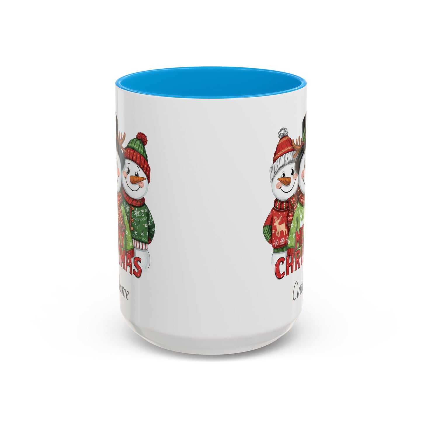 Cheerful Christmas Snowman Mug, Snowman Coffee Mug, Cute Christmas Mug, Snowman Gift for Her, Gift for Neighbors