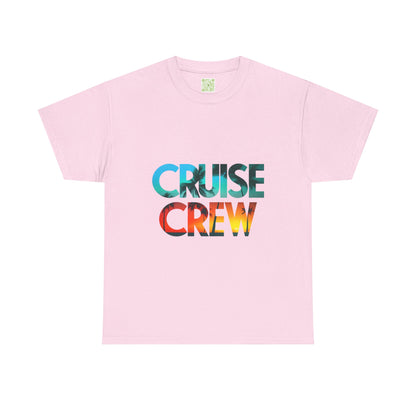 Cruise Crew Unisex Heavy Cotton Tee - Stylish Summer Vacation Shirt