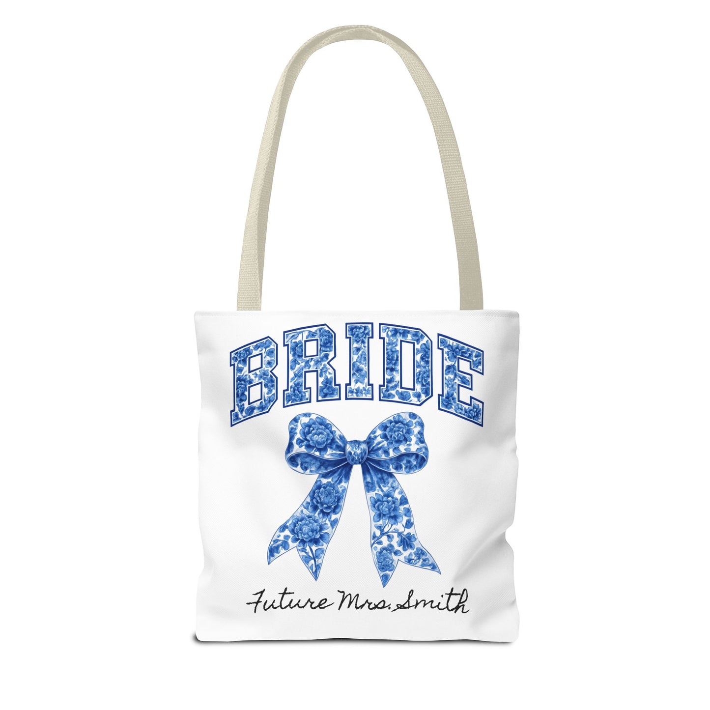 Bridal Tote Bag, Future Mrs. Smith Gift, Wedding Planning, Bride-to-Be Accessory, Personalized Bridal Shower Favor