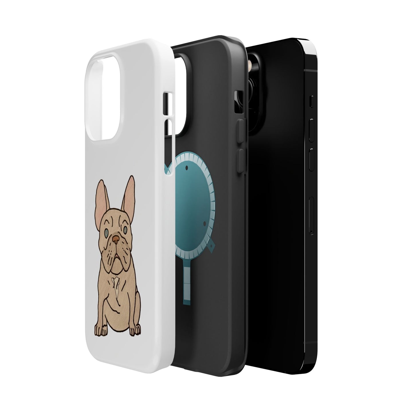 French Bulldog Magnetic Tough Case, Cute Pet Phone Cover, Dog Lover Gift, MagSafe Phone Protector, Unique Phone Accessory
