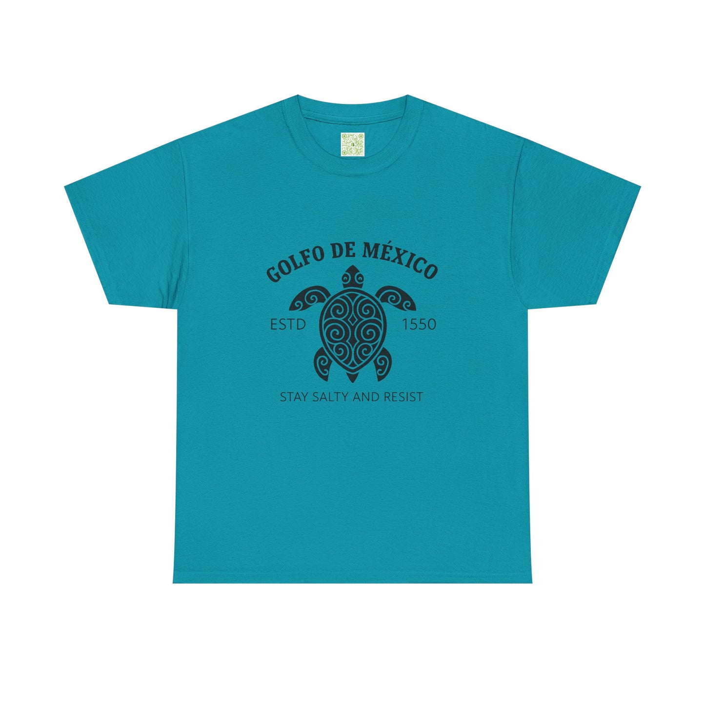 Gulf of Mexico Turtle Cotton Tee, Golfo de Mexico, Stay Salty Shirt, Sea Turtle Shirt, Turtle Shirt, Conversation Starter