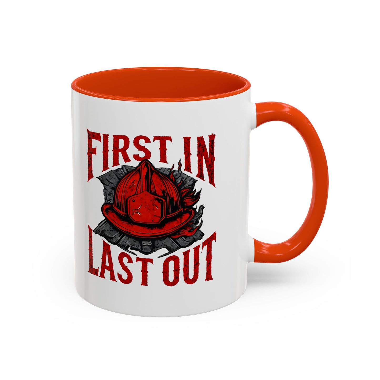 Firefighter First In Last Out Mug, Firefighter Gift, Firefighter Wife, Female Firefighter, Fireman, First Responder