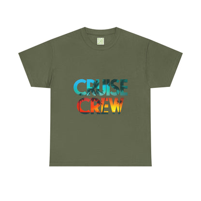 Cruise Crew Unisex Heavy Cotton Tee - Stylish Summer Vacation Shirt
