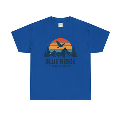 Blue Ridge Parkway Unisex Heavy Cotton Tee, Nature Lover Shirt, Blue Ridge Mountains, North Carolina Shirt, Camping Gift