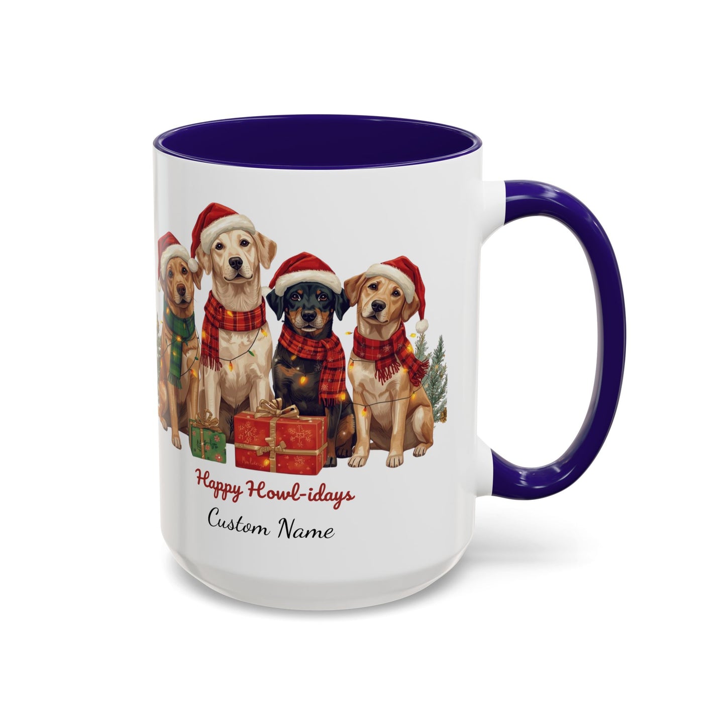Festive Dog Mug, Dog Christmas Mug, Cute Christmas Dog, Custom Dog Mug, Holiday Spirit, Merry Christmas, Family Xmas Mug