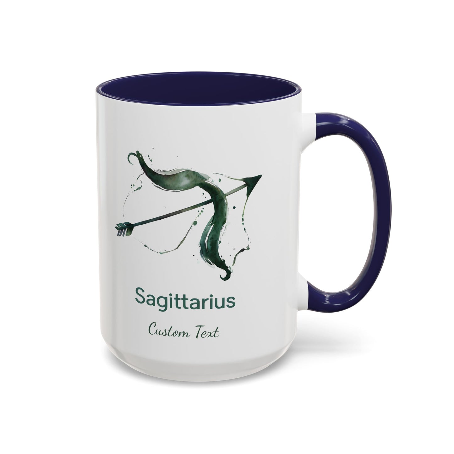 Personalized Sagittarius Accent Coffee Mug, Zodiac Mug, Astrology Mug, Custom Zodiac Gift, Birth Month, Sagittarius Zodiac Sign