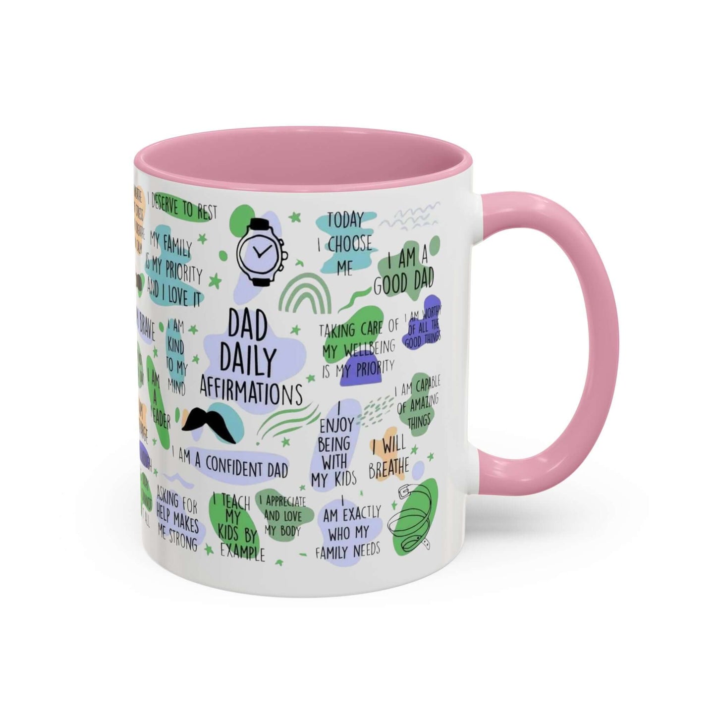 Dad Affirmations Multi Color Mug