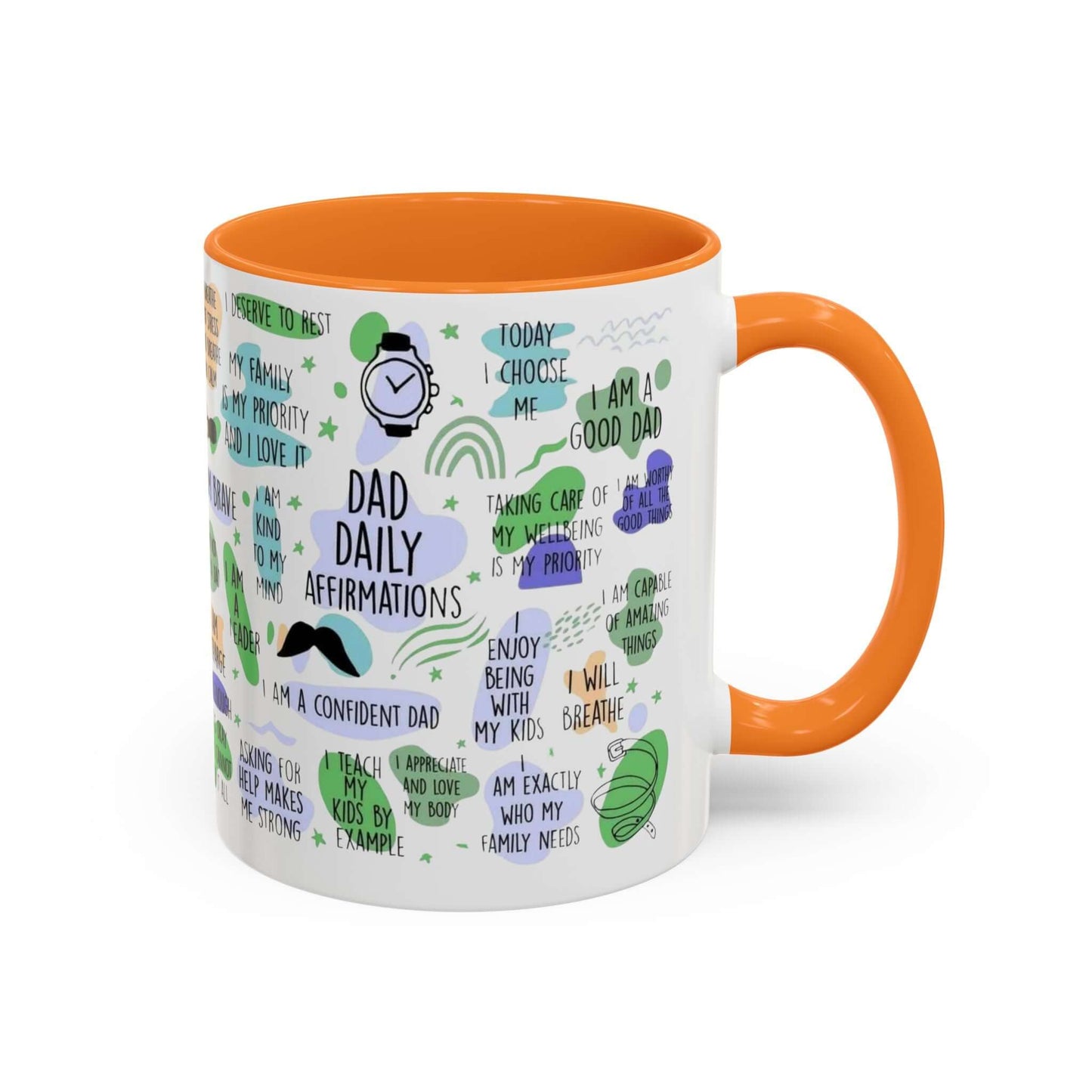 Dad Affirmations Multi Color Mug