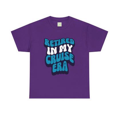 Retired in My Cruise Era Unisex Tee, Retirement Cruise Shirt, Travel Merch, Cruise Vibes Tee, Vacation Tshirt