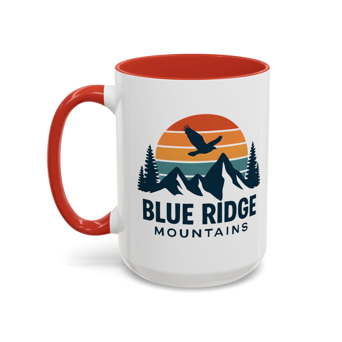 Blue Ridge Mountains Accent Coffee Mug, Appalachian Trail Mug, Smokey Mountains Souvenir, North Carolina Gift, Virginia Gift