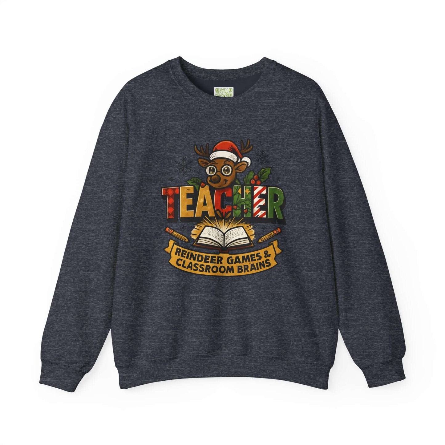 Reindeer Games Teacher Sweatshirt, Best Teacher Ever, Holiday Teacher, Teacher Xmas Gift, Santa's Favorite, Custom Name