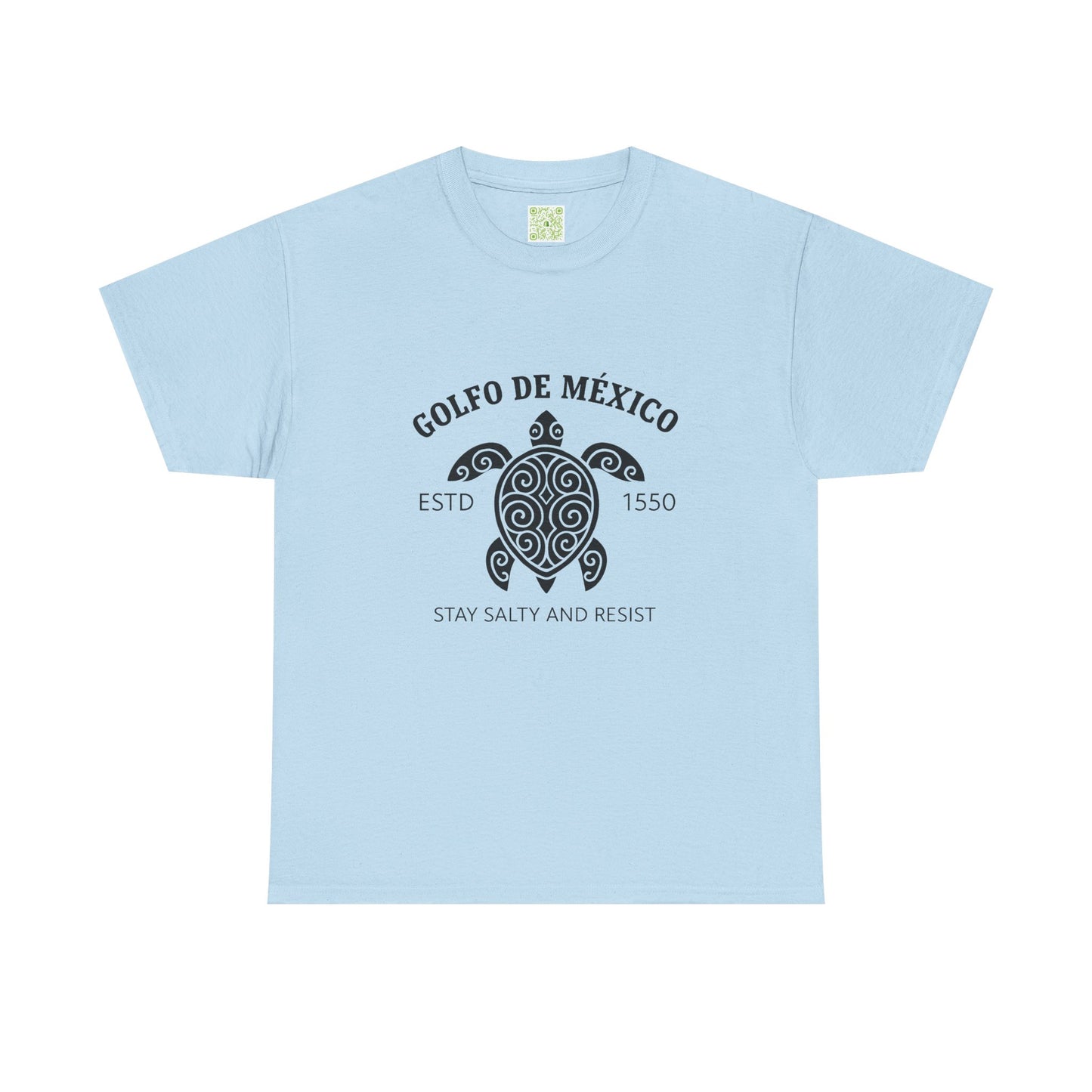 Gulf of Mexico Turtle Cotton Tee, Golfo de Mexico, Stay Salty Shirt, Sea Turtle Shirt, Turtle Shirt, Conversation Starter