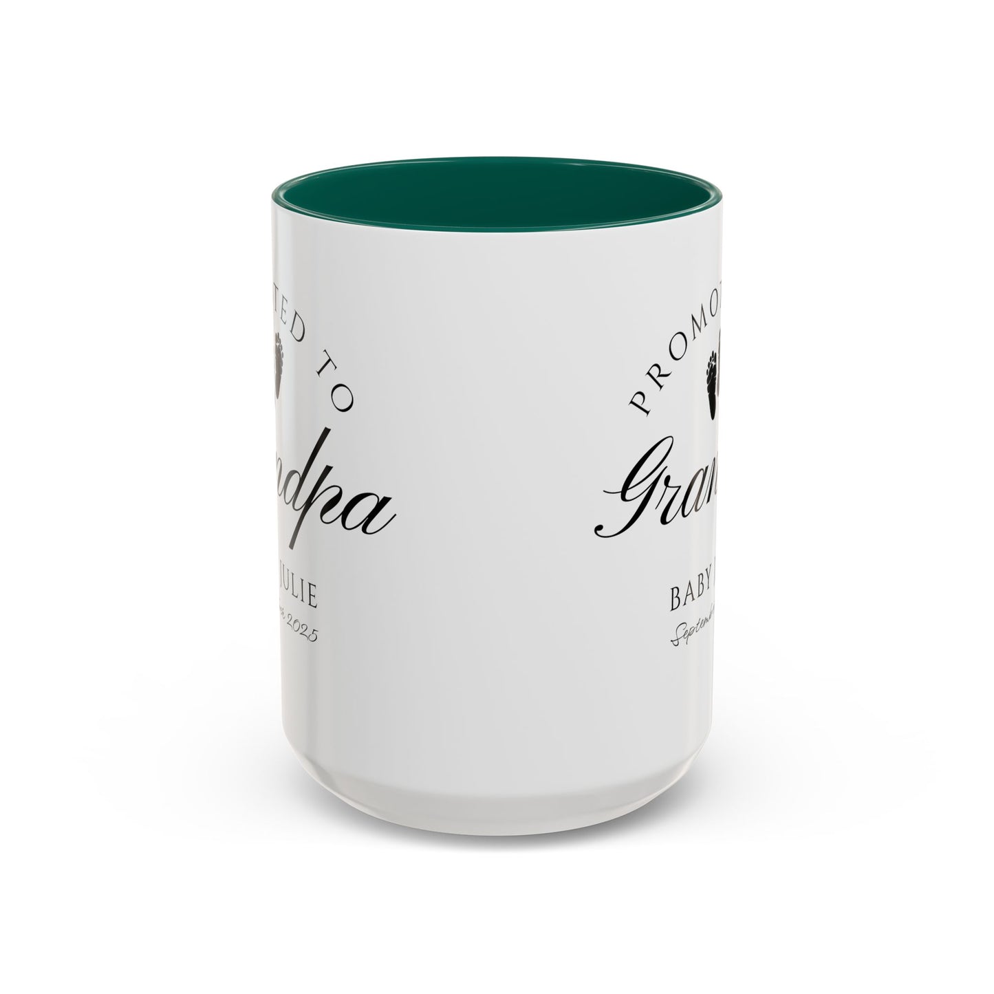 Promoted to Grandpa Mug, Personalized New Grandpa Gift 2025, Custom Baby Announcement Coffee Cup, Pregnancy Reveal for Grandfather, First Grandchild Gift