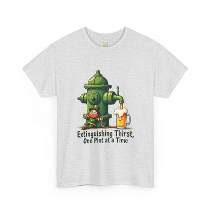 Funny Extinguishing Thirst Unisex Heavy Cotton Tee - Perfect for Pub Lovers, Beer Enthusiasts, Party Goers, Gift, Unisex