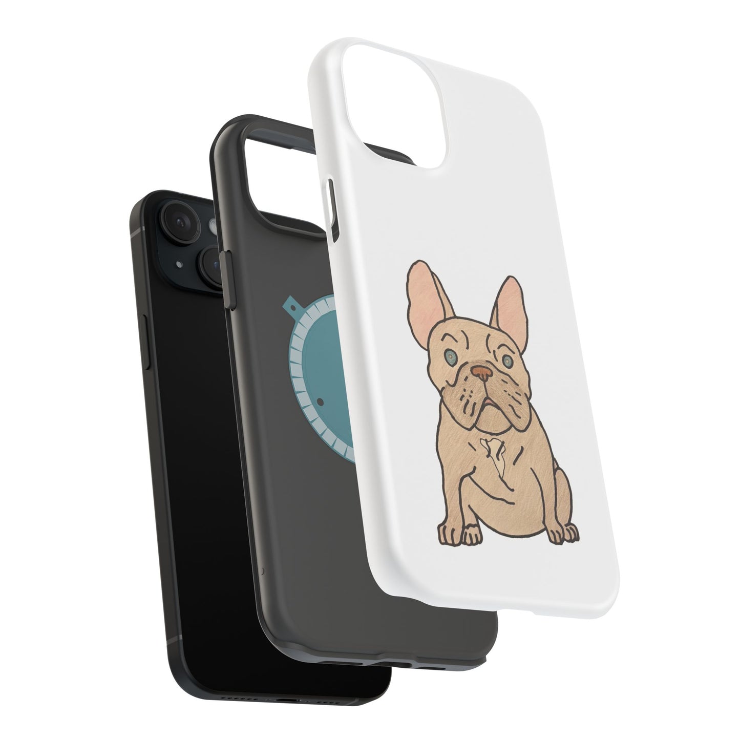 French Bulldog Magnetic Tough Case, Cute Pet Phone Cover, Dog Lover Gift, MagSafe Phone Protector, Unique Phone Accessory