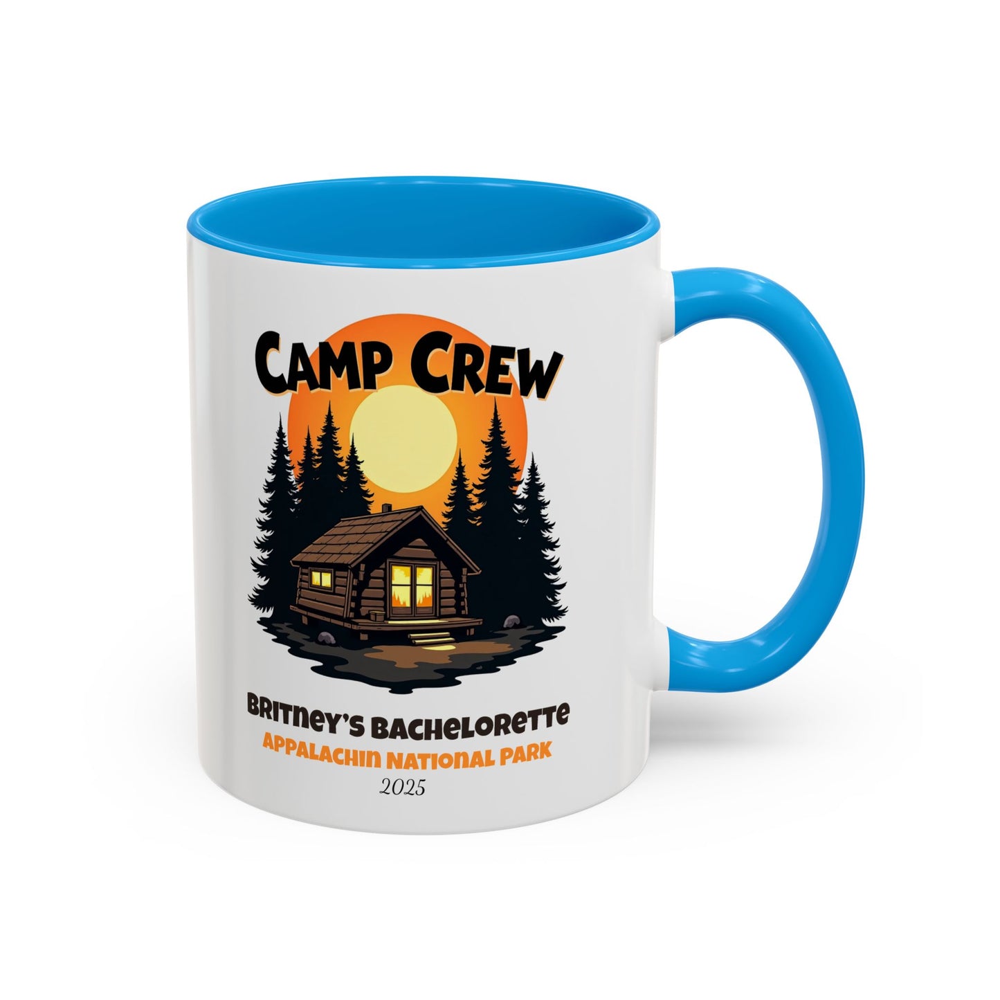 Camp Crew Accent Coffee Mug, Hen Party Favors, Camp Bachelorette, Bachelorette Cup, Girls Trip Gifts, Bride Tribe