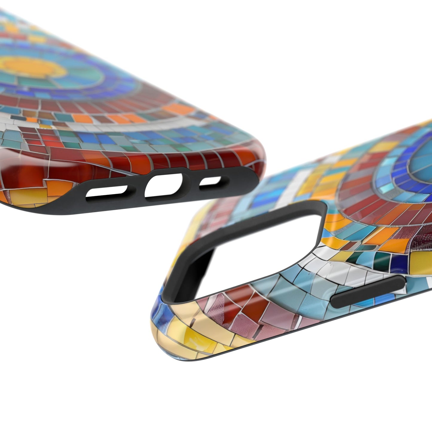 Vibrant Mosaic  iPhone Case - Colorful iPhone Cover, Unique Phone Accessory, MegSafe iPhone cover