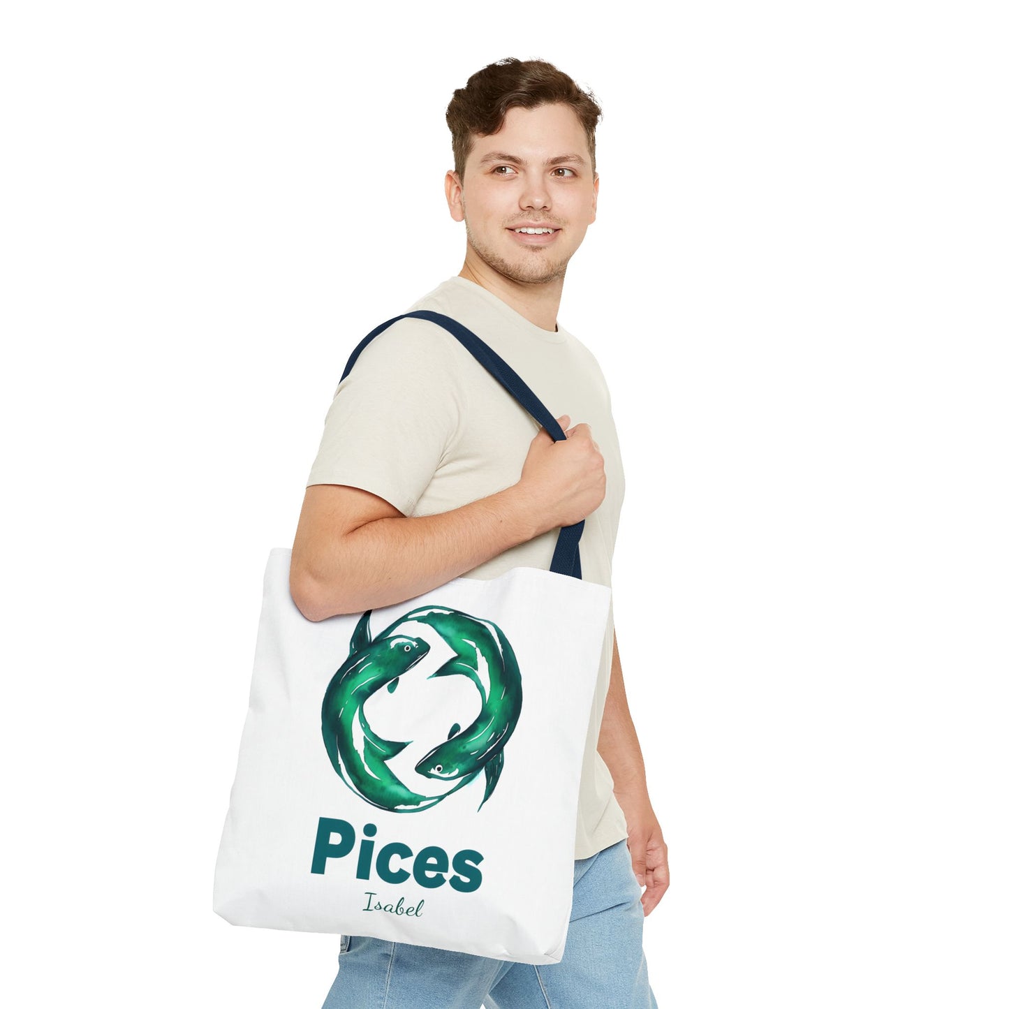 Pices Zodiac Personalized Tote Bag - Astrology Inspired, Gift for Taurus, Festival Tote, Astrology Lover's Bag, Horoscope Gift