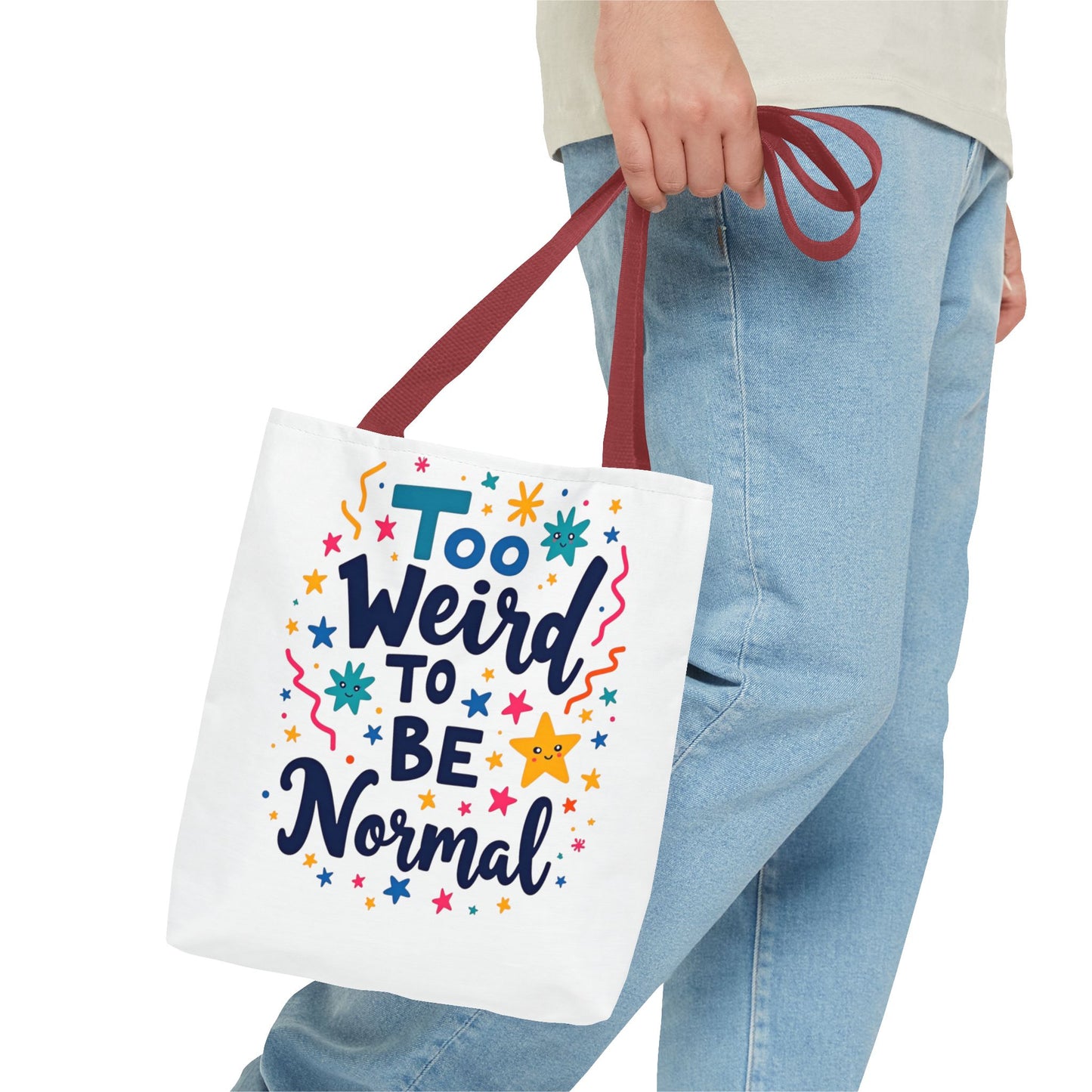 Enneagram Type 4 Tote Bag, To Weird to Be Normal, Personality Test, Enneagram Four, Self Growth Accessories
