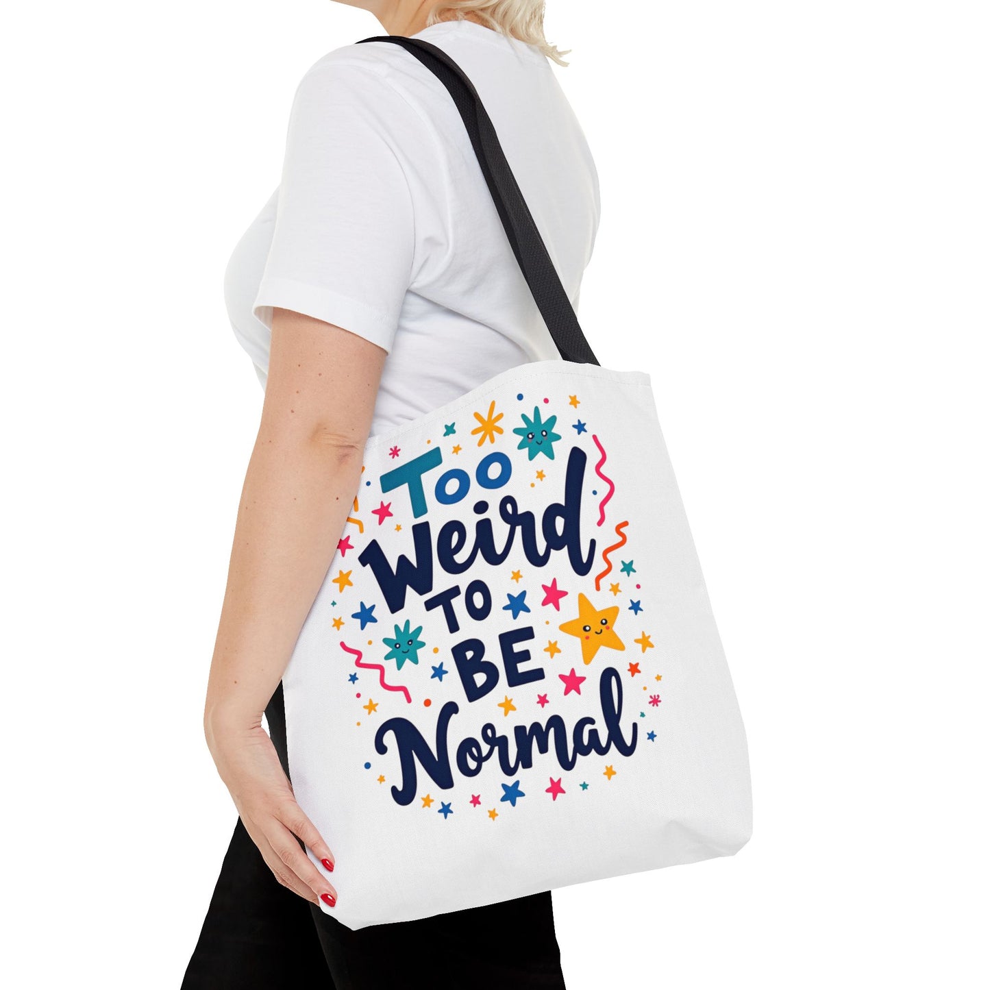 Enneagram Type 4 Tote Bag, To Weird to Be Normal, Personality Test, Enneagram Four, Self Growth Accessories