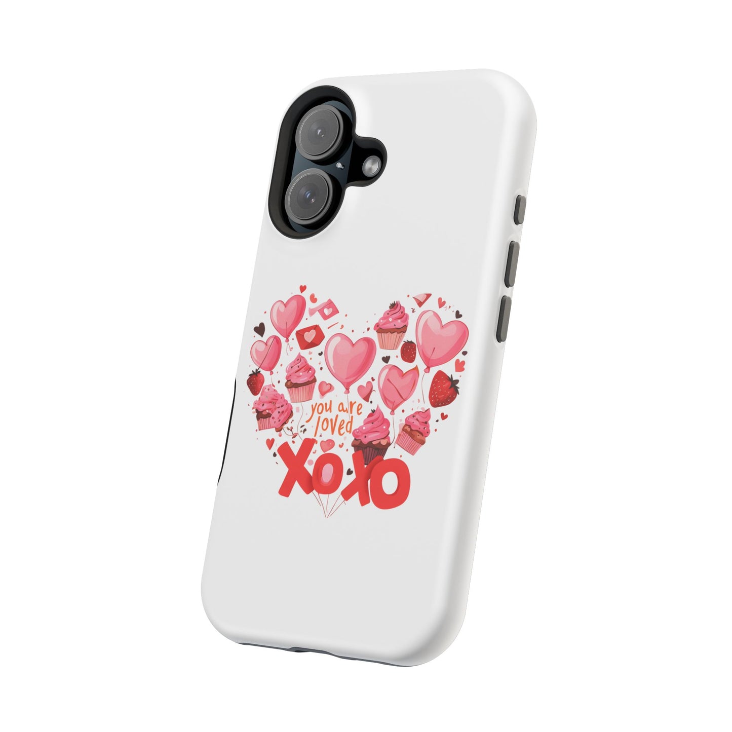 Valentine's Day Magnetic Tough Cases, Cute Phone Cover, Gift for Her, Love Heart Design, Personalizable Tech Accessory