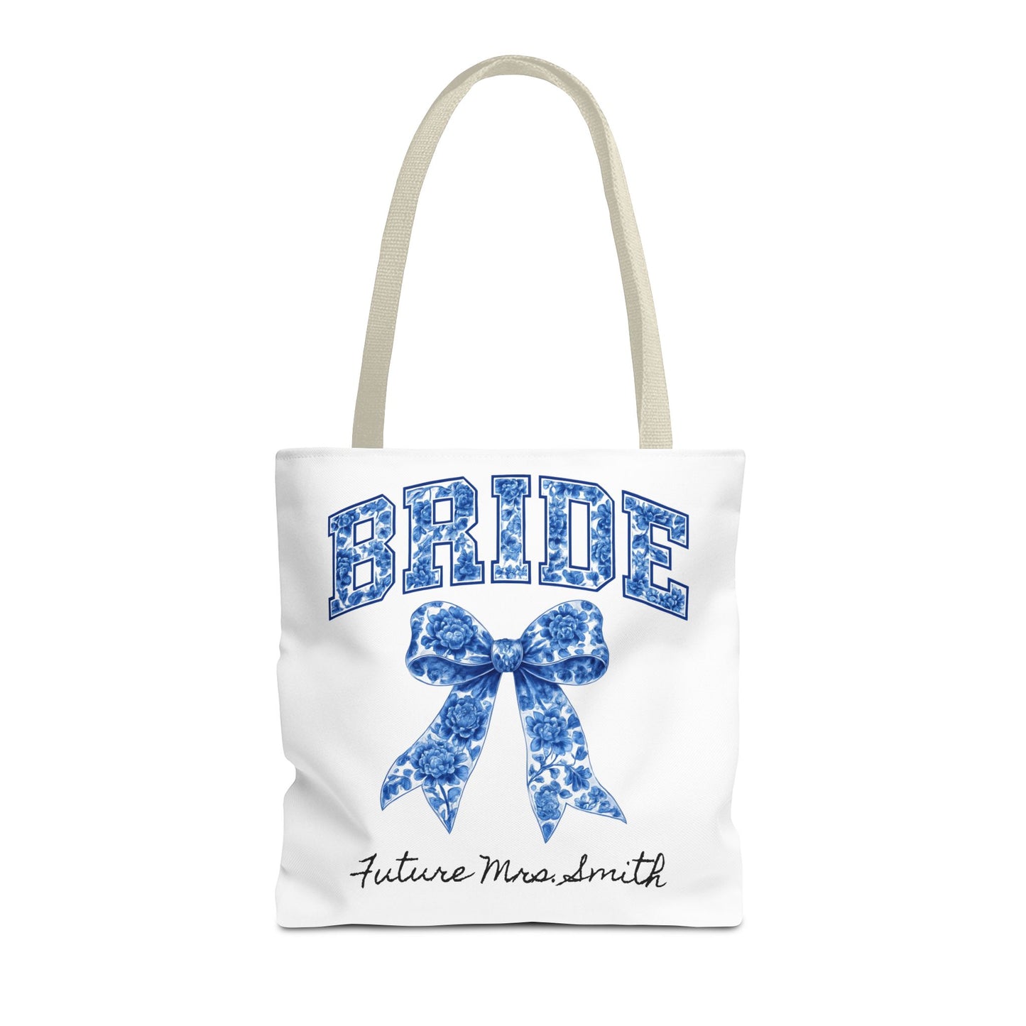 Bridal Tote Bag, Future Mrs. Smith Gift, Wedding Planning, Bride-to-Be Accessory, Personalized Bridal Shower Favor