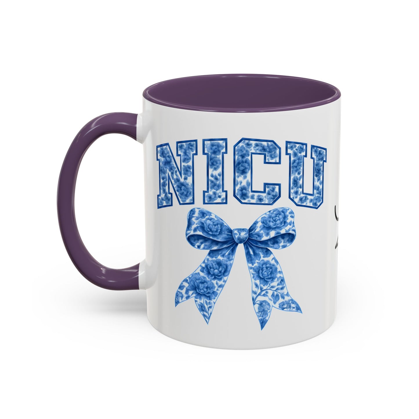 NICU Nurse Chinoiserie Accent Coffee Mug, Nurse Retirement Mug, NICU Nurse Mug, New Job Gift, Mug For NICU Nurse