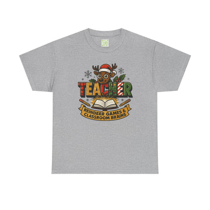 Christmas Teacher Reindeer Tee, Best Teacher Ever, Teacher Holiday Gift, First Year Teacher, Santas Favorite