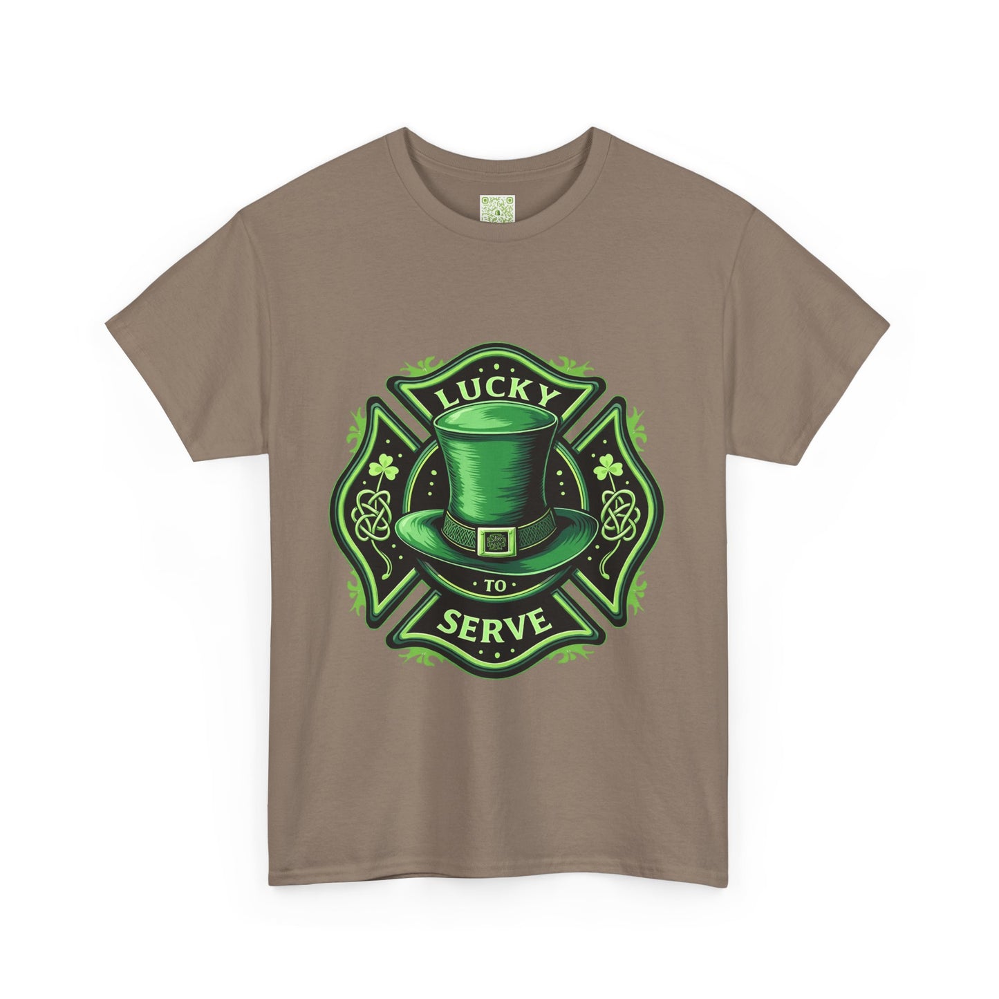 Firefighting Lucky to Serve Tee, Firefighter Gift, Shamrock Tee, St Patrick's Firefighter Day Tee, Fireman Shirt, Firemen Gift