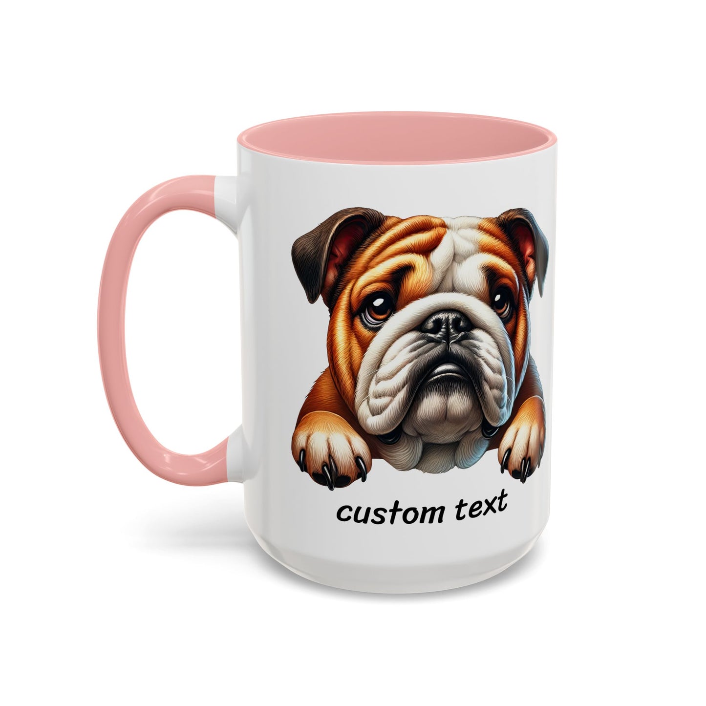 Funny Dog Lover English Bulldog Accent Mug - "Dog is Friendly, I am Not"