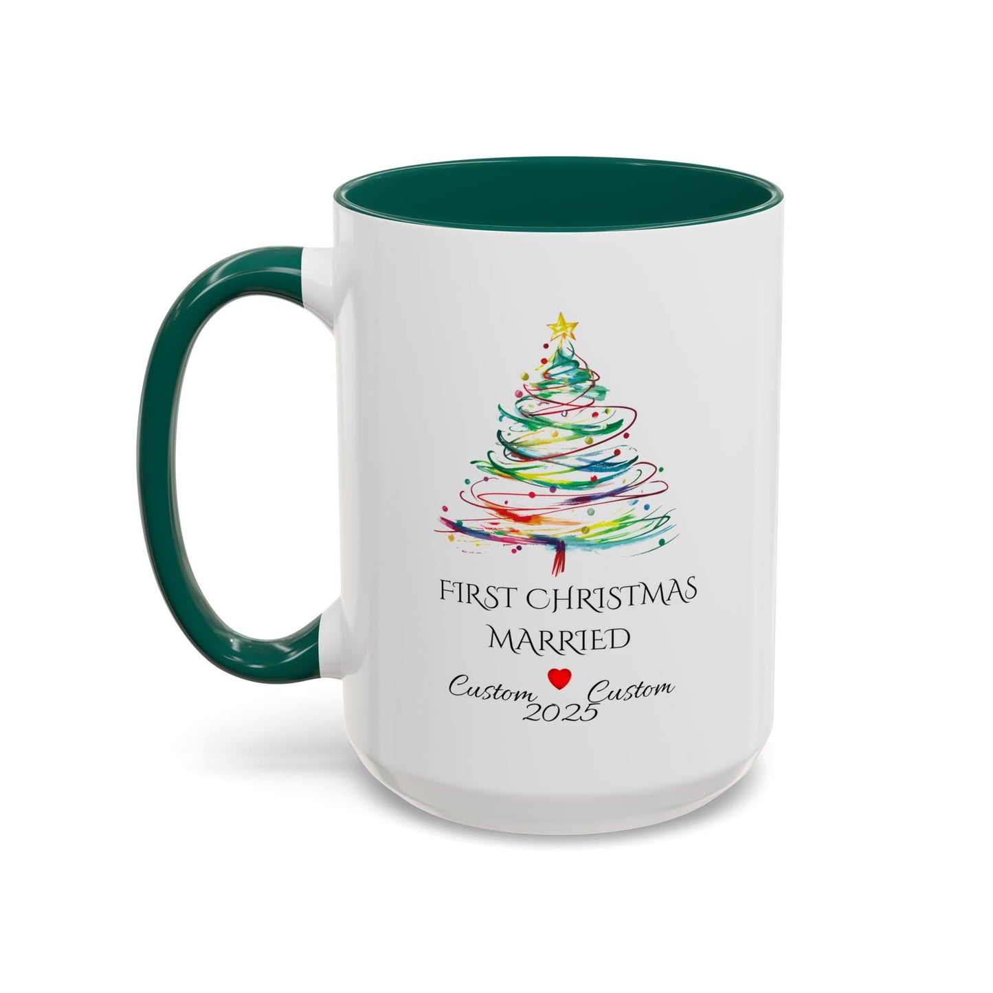 First Year Married Mug, Mr and Mrs Mug, Couple Mug, First Christmas Married, Just Married Gift, Newlywed Gift Ideas