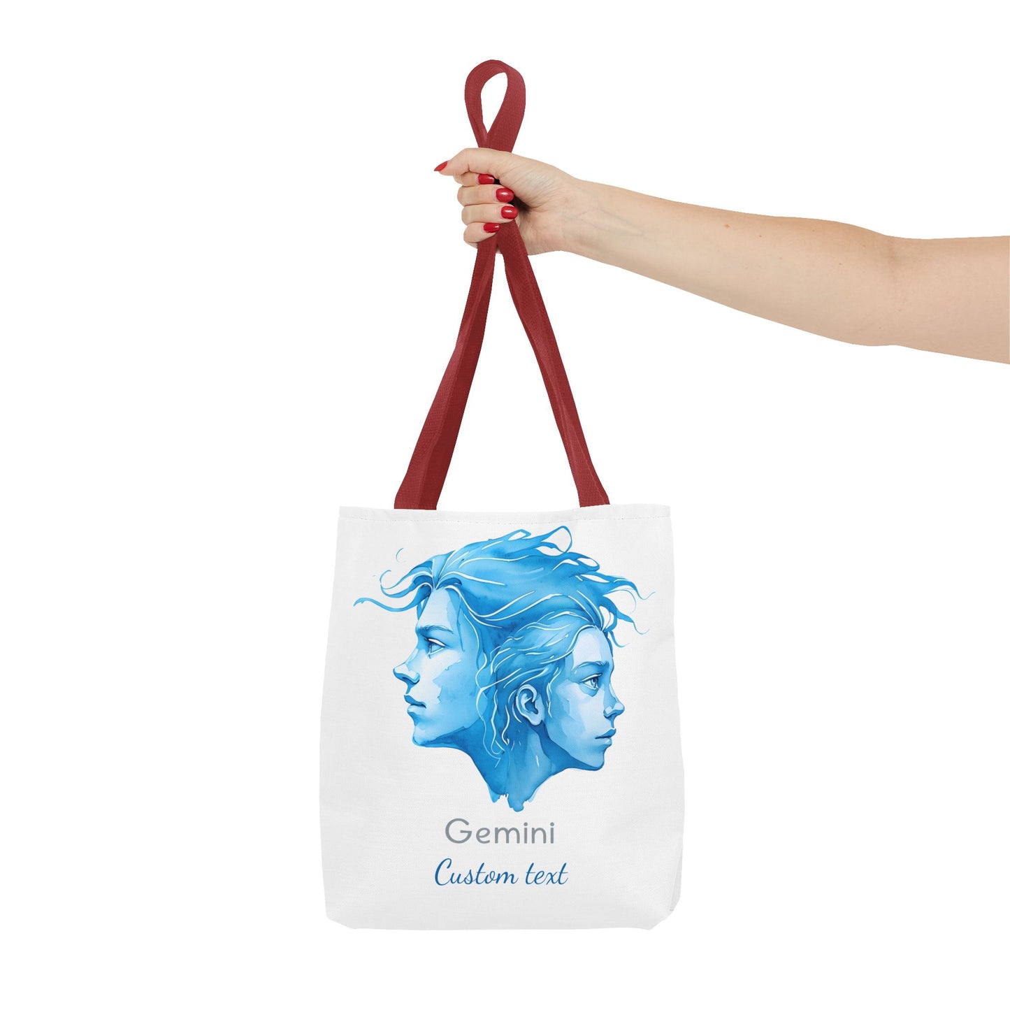 Gemini Zodiac Personalized Tote Bag, Astrology Lover Gift, Artistic Tote Bag, Gemini Birthday Gift, Trendy Tote