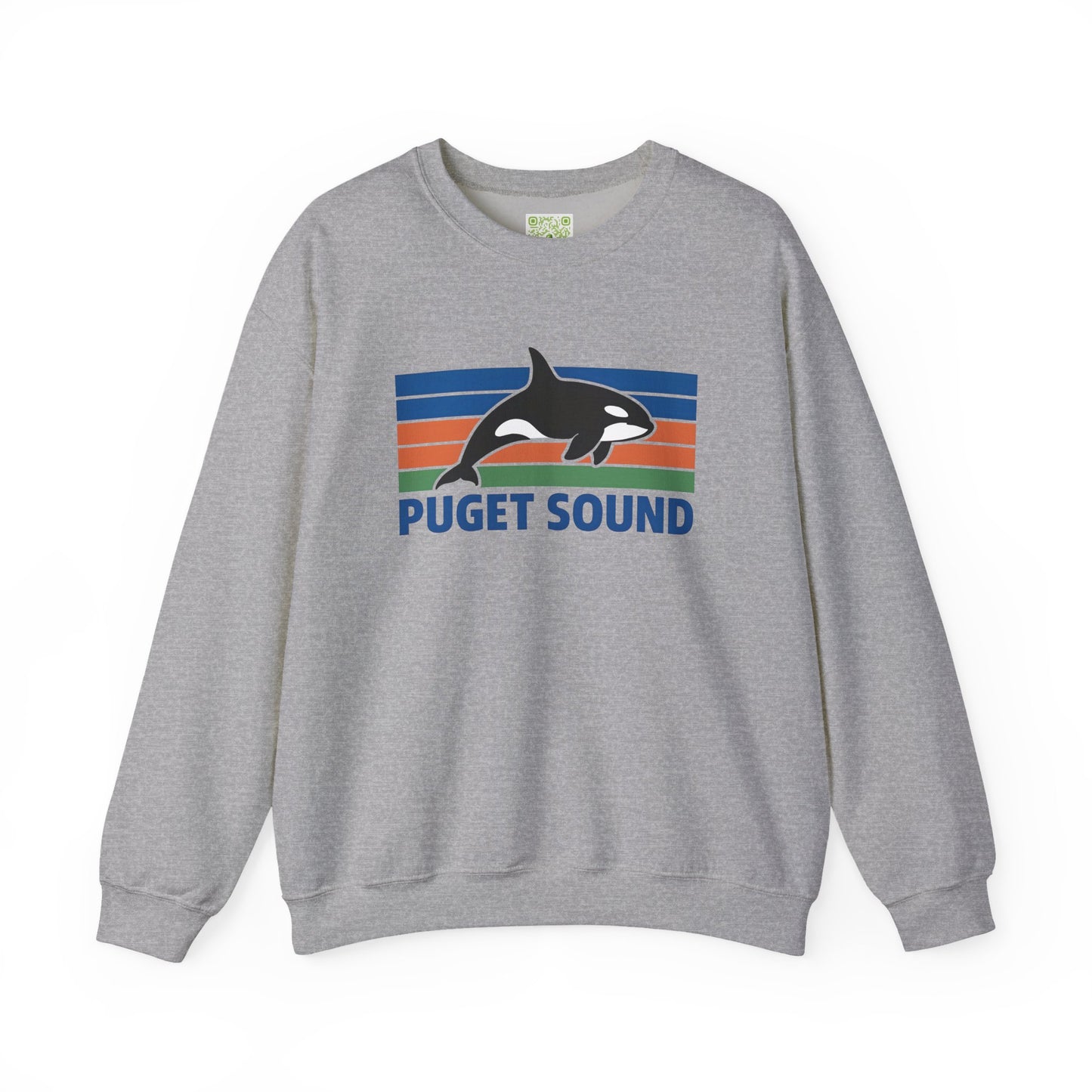 Puget Sound Orca Whale Crewneck Sweatshirt, Orca Whale Shirt, Whale Sweatshirt, Orca Shirts, Whale Gift