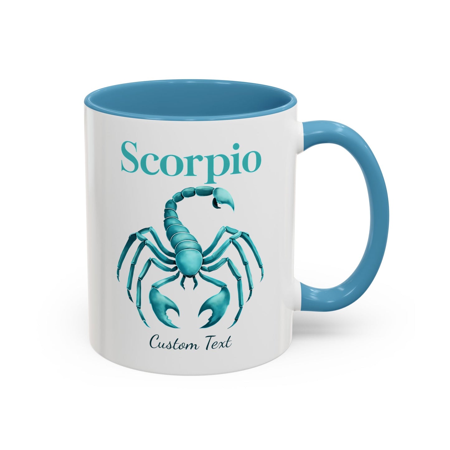 Personalized Scorpio Zodiac Accent Coffee Mug, Astrology Mug, Zodiac Sign Gift, Custom Scorpio Birthday Gift