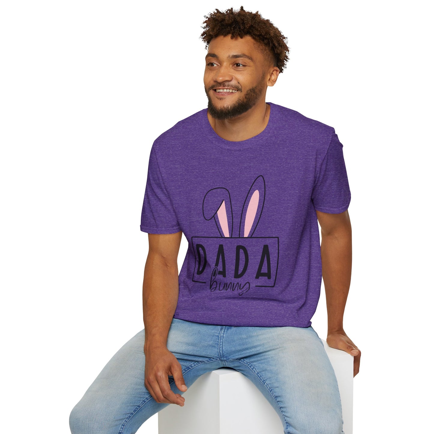 Dada Bunny Ears Unisex Softstyle T-Shirt - Cute Easter Apparel for Aunts