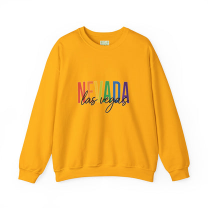 Nevada Las Vegas Pride Crewneck Sweatshirt, Pride Month Shirt, Bisexual Shirt, Queer Shirt, LGBT Shirt, Trans Shirt